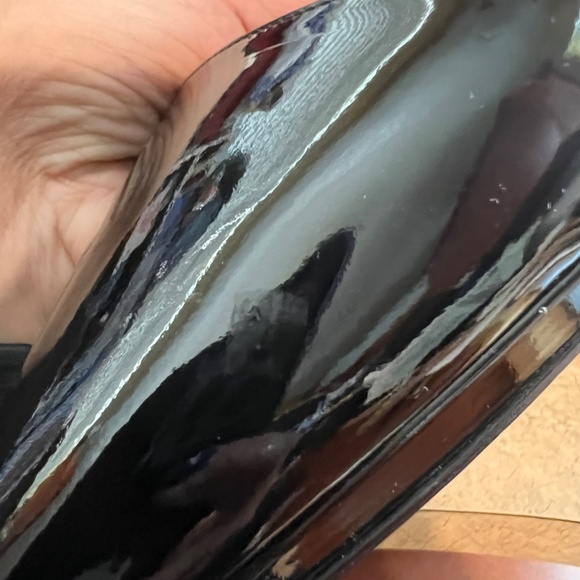 PRADA Black Pointy Toe Patent Leather Heels Shoes Pumps Work Evening - Picture 12 of 12